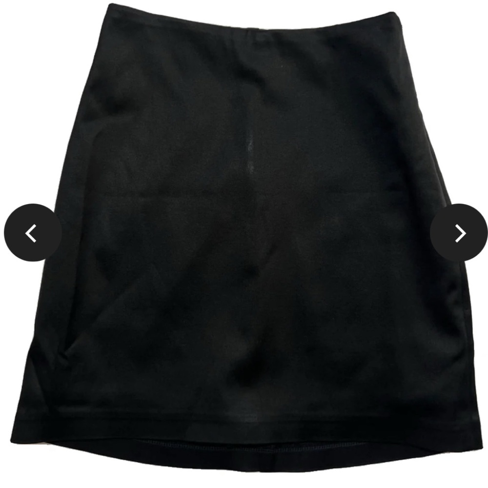 Cultnaked- Black Satin Mini Skirt size XS